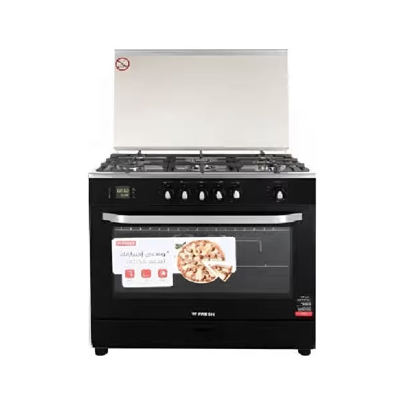 Fresh Cooker 5 Burners 55x80 Cm Black * Silver 14483. Fresh Cooker 5 Burners 55x80 Cm Black * Silver 14483.